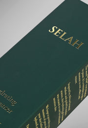 Dark green SELAH Hydrating Gel Cleanser carton with gold foil lettering